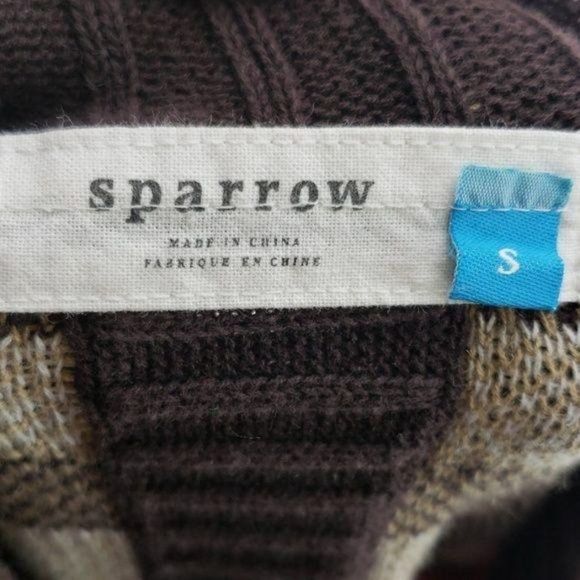 Anthro Sparrow Women's Small aztec tribal festival cardigan - Picture 3 of 8